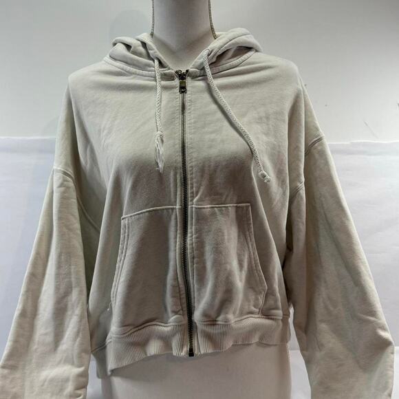 American Eagle Outfitters Women’s Zip Up Hooded Jacket In Size Medium - Picture 1 of 5